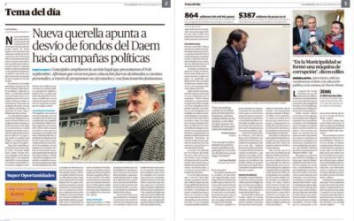 Nueva querella apunta a desvío de fondos del Daem hacia campañas políticas